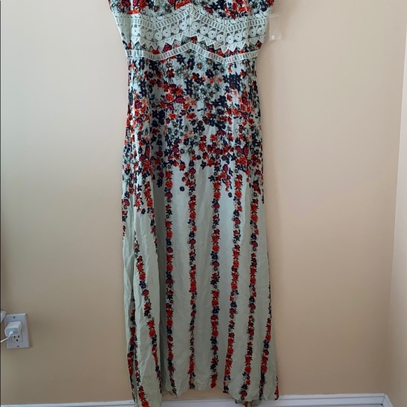 Free People Claire Printed Maxi Slip Dress - Picture 6 of 7